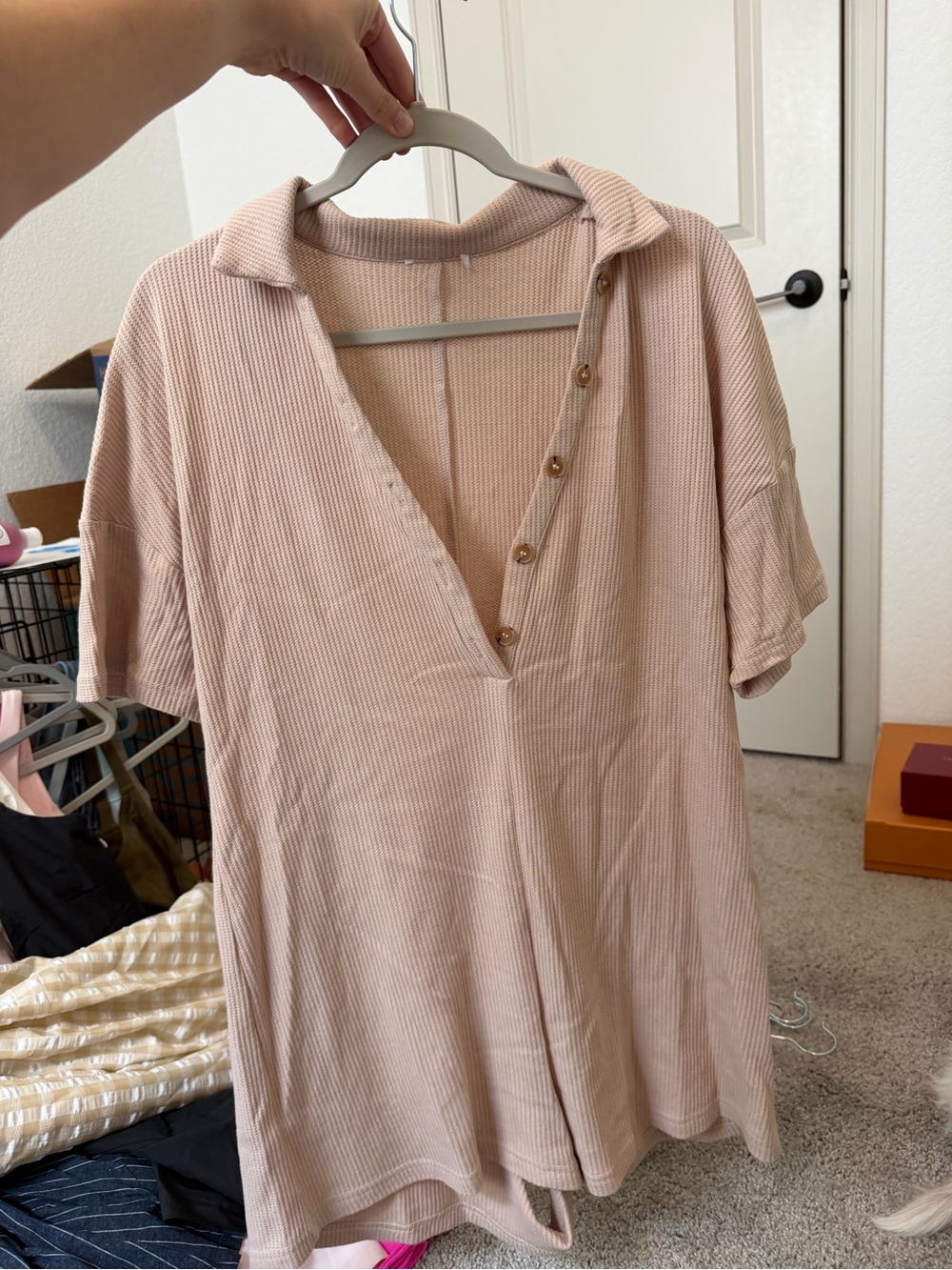Princess Polly Ribbed Short Sleeve Romper